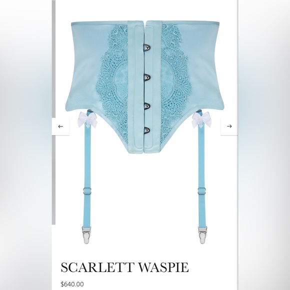 Waist corset / scarlett blue waspie - Picture 1 of 4